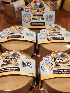 RMS Crazy Fun Mystery Dumpling Stuffed Bun Edition Lot Of 5 New Sealed